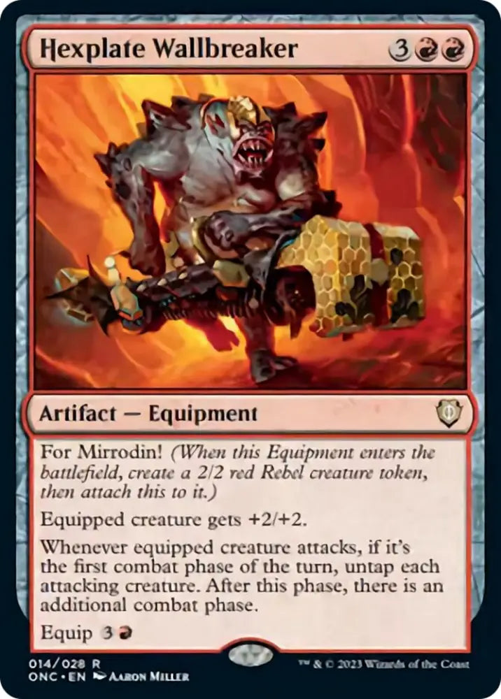 Hexplate Wallbreaker [Phyrexia: All Will Be One Commander] - MTG Single