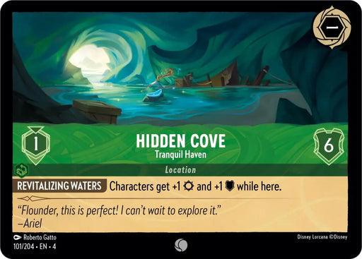 Hidden Cove - Tranquil Haven (101/204) [Ursula’s Return] - Lorcana Single