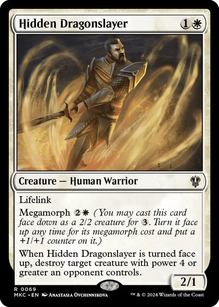 Hidden Dragonslayer [Murders at Karlov Manor Commander] - MTG Single