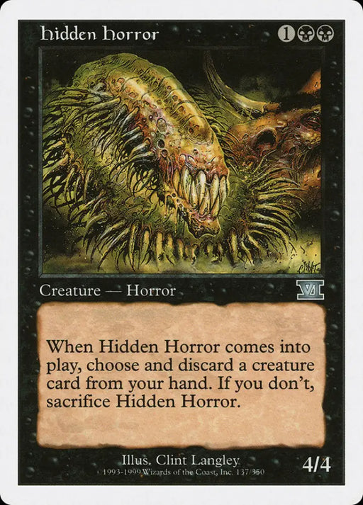 Hidden Horror [Classic Sixth Edition] - MTG Single