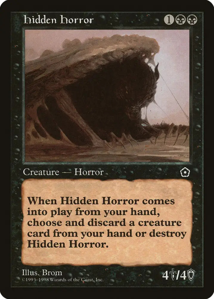 Hidden Horror [Portal Second Age] - MTG Single