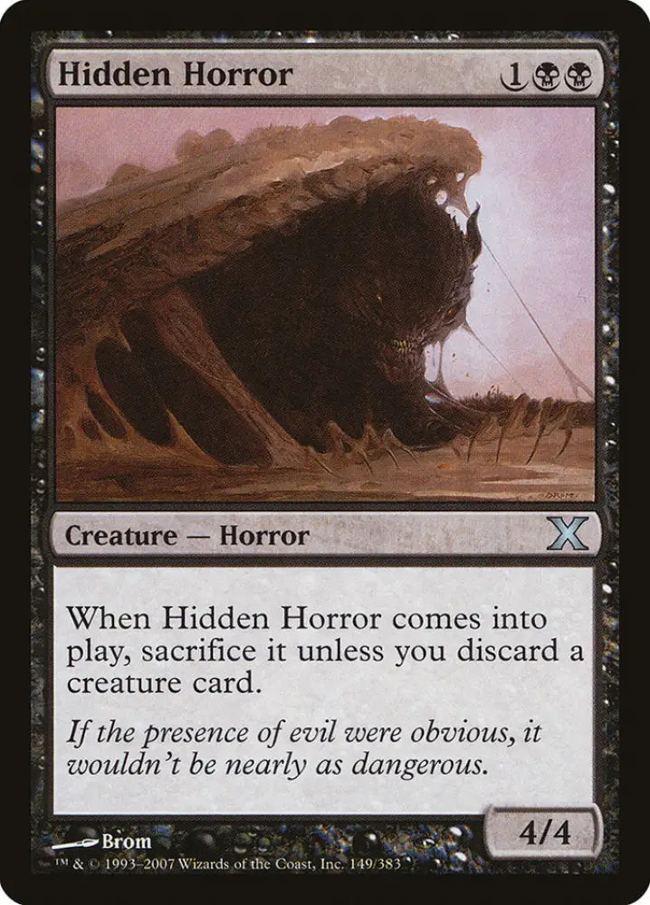 Hidden Horror [Tenth Edition] - MTG Single