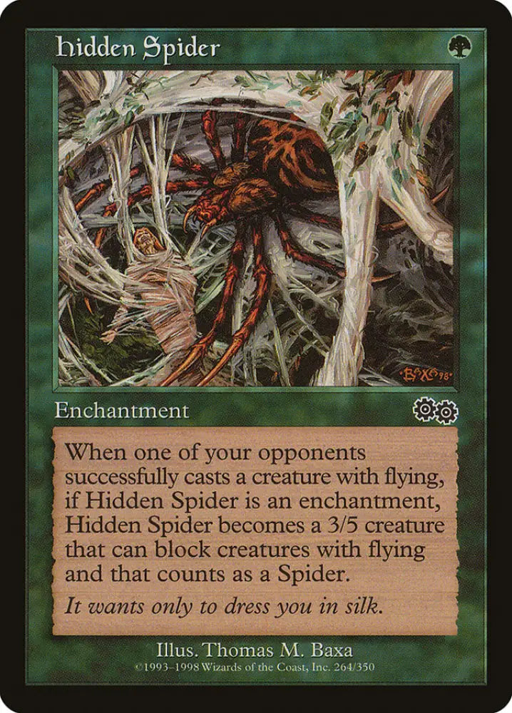 Hidden Spider [Urza’s Saga] - MTG Single