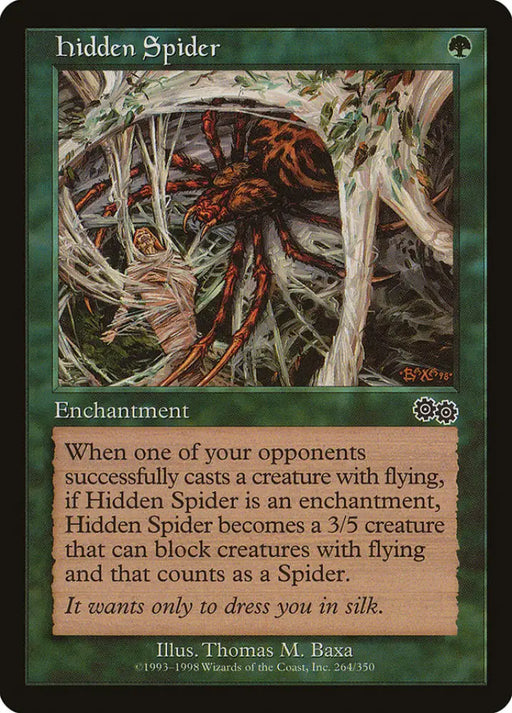Hidden Spider [Urza’s Saga] - MTG Single