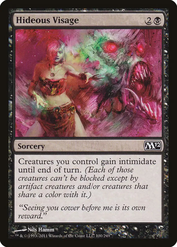 Hideous Visage [Magic 2012] - MTG Single
