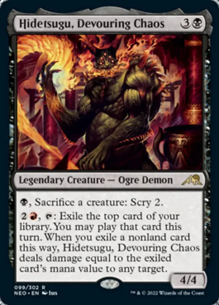 Hidetsugu Devouring Chaos [Kamigawa: Neon Dynasty] - MTG Single