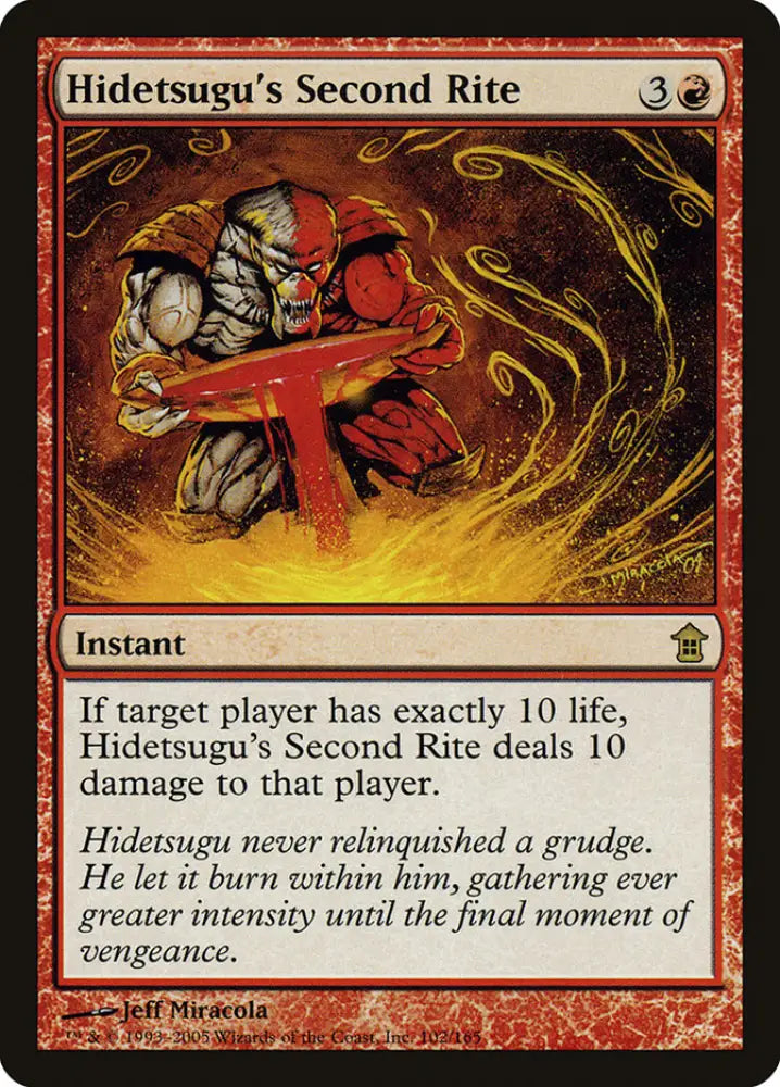 Hidetsugu’s Second Rite [Saviors of Kamigawa] - MTG Single