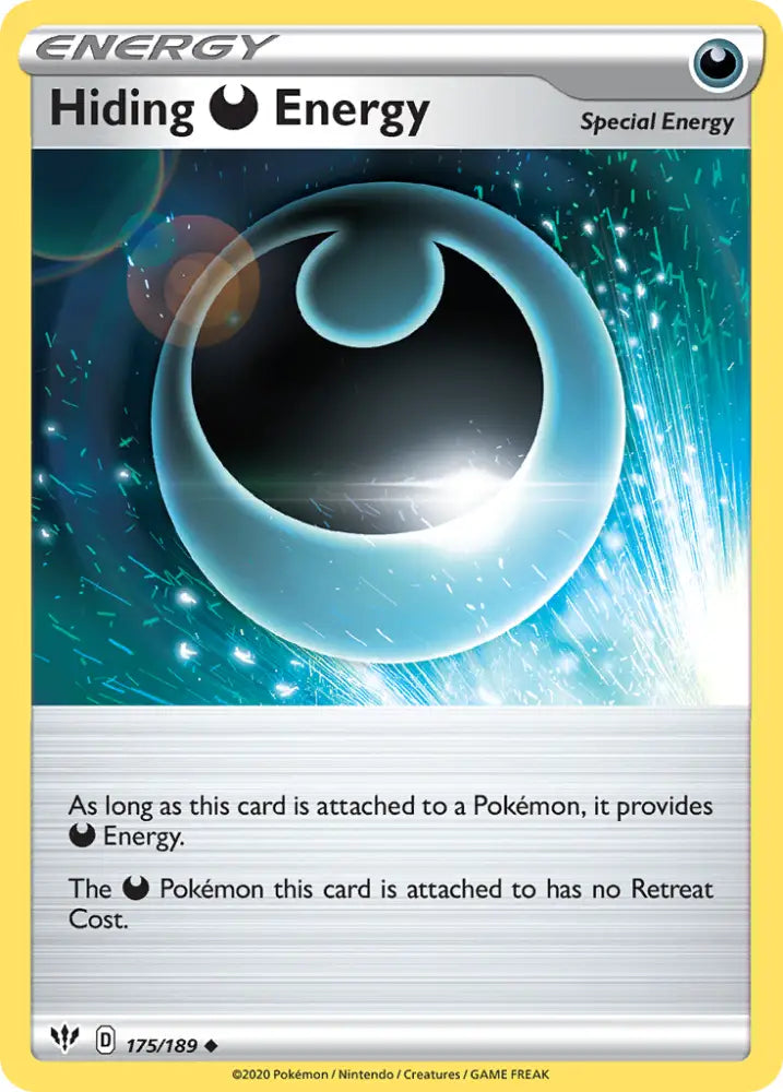 Hiding Darkness Energy (175/189) [Sword & Shield: Darkness Ablaze] - Pokemon Single