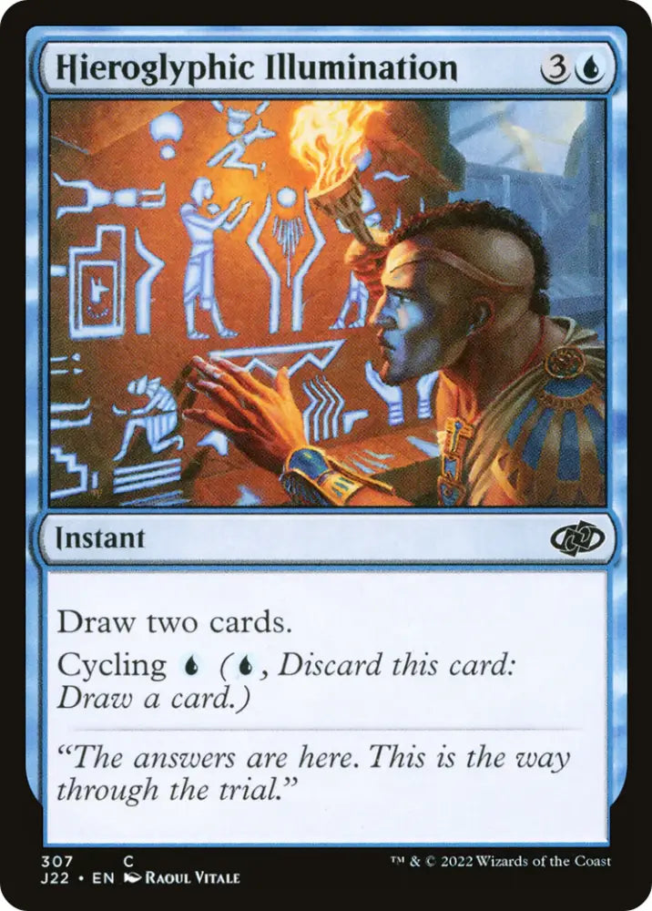 Hieroglyphic Illumination [Jumpstart 2022] - MTG Single