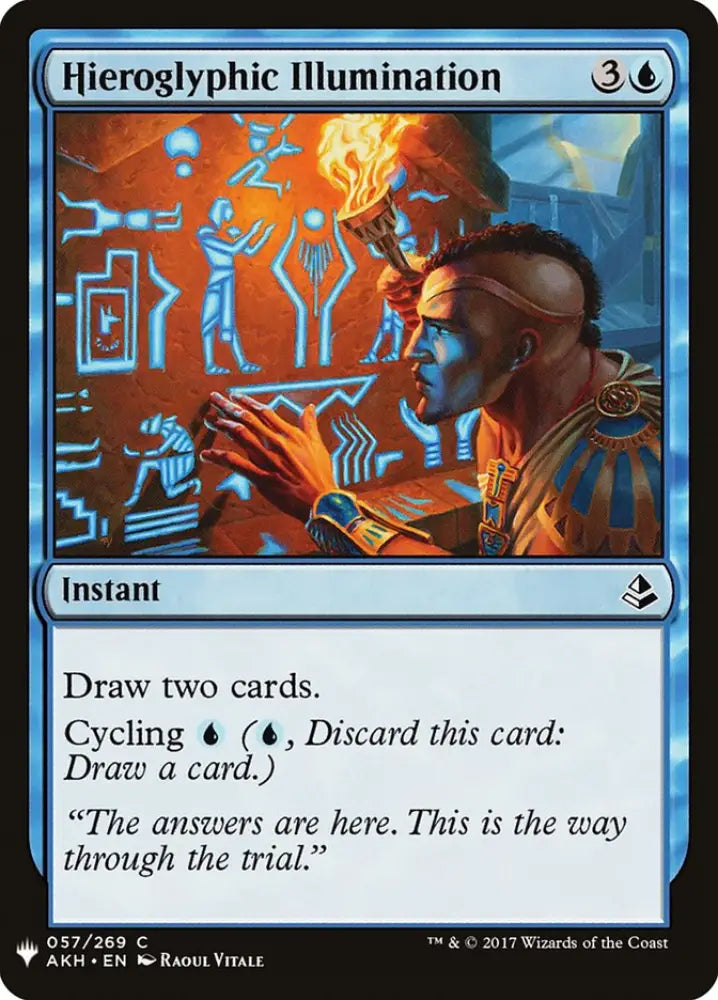 Hieroglyphic Illumination [Mystery Booster] - MTG Single