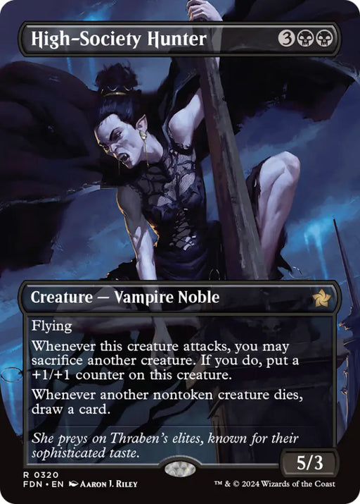 High-Society Hunter (Borderless) [Foundations] - MTG Single