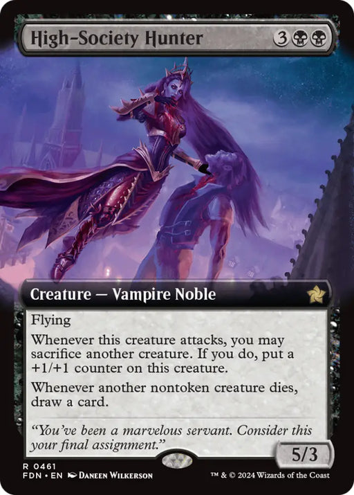 High-Society Hunter (Extended Art) [Foundations] - MTG Single