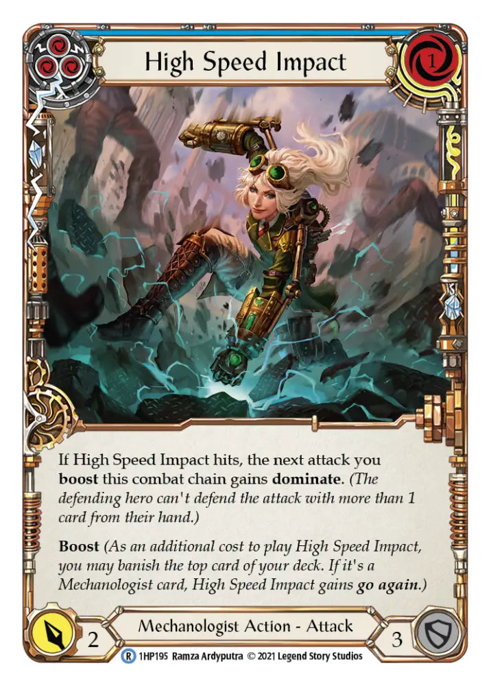 High Speed Impact (Blue) [1HP195] (History Pack 1) - Flesh And Blood Single