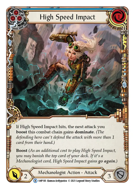 High Speed Impact (Blue) [1HP195] (History Pack 1) - Flesh And Blood Single