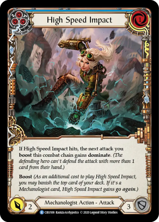 High Speed Impact (Blue) [Crucible of War 1st Edition] 1st Edition Normal - Flesh And Blood Single