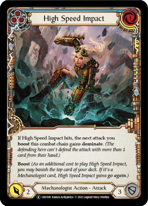 High Speed Impact (Blue) [Crucible of War Unlimited] Unlimited Normal - Flesh And Blood Single