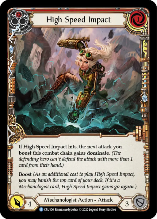High Speed Impact (Red) [Crucible of War 1st Edition] 1st Edition Normal - Flesh And Blood Single
