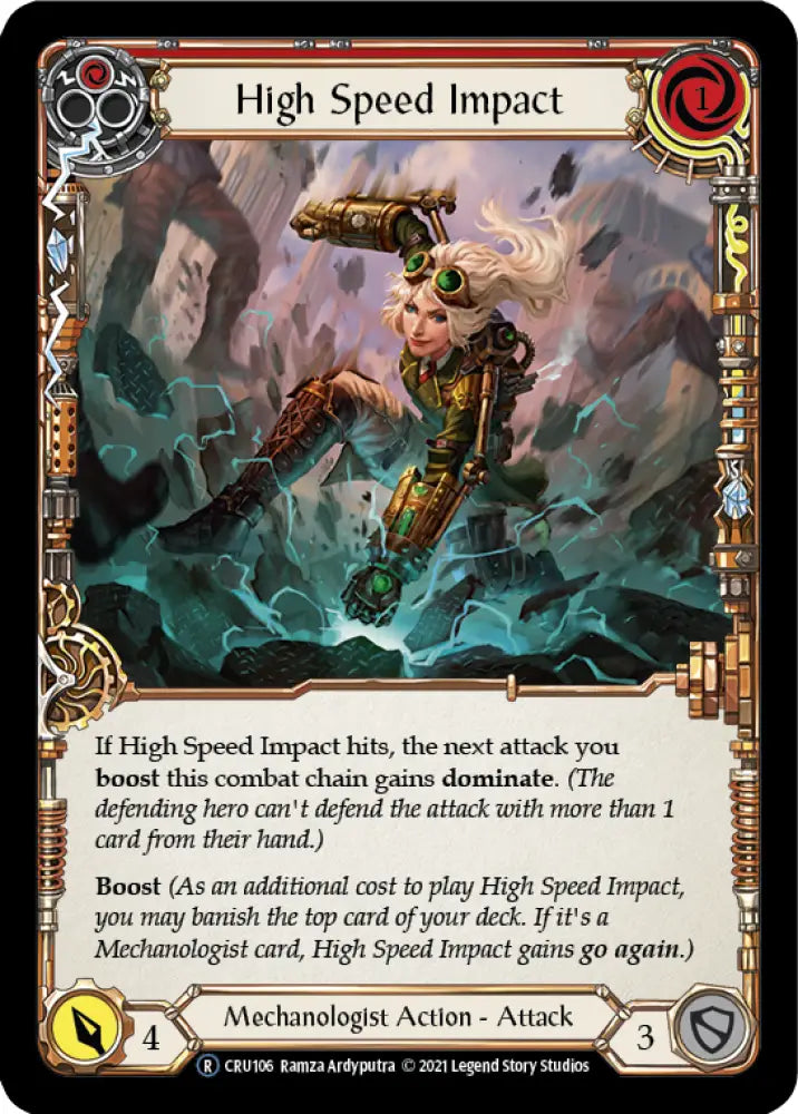 High Speed Impact (Red) [Crucible of War Unlimited] Unlimited Normal - Flesh And Blood Single
