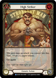 High Striker (Blue) [Everfest] 1st Edition Extended Art Rainbow Foil - Flesh And Blood Single