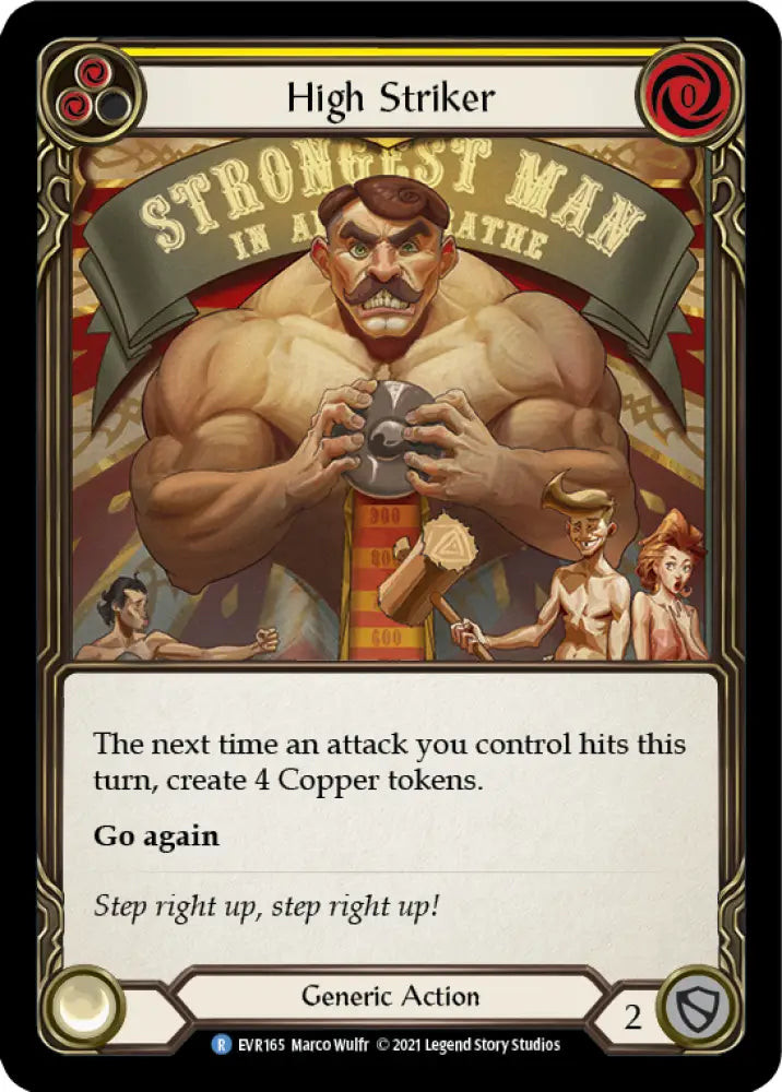 High Striker (Yellow) [Everfest] 1st Edition Normal - Flesh And Blood Single