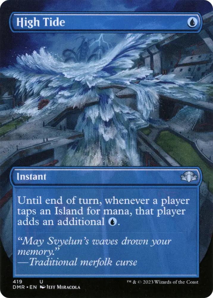 High Tide (Borderless Alternate Art) [Dominaria Remastered] - MTG Single