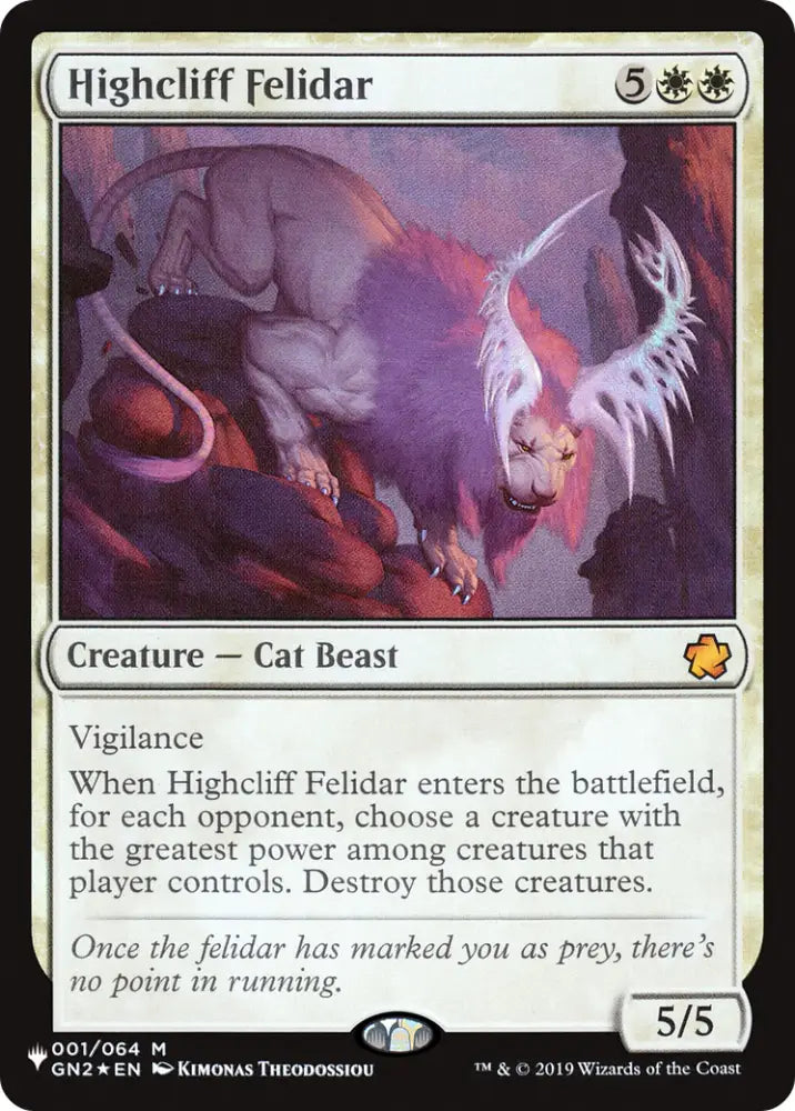 Highcliff Felidar [The List] - MTG Single