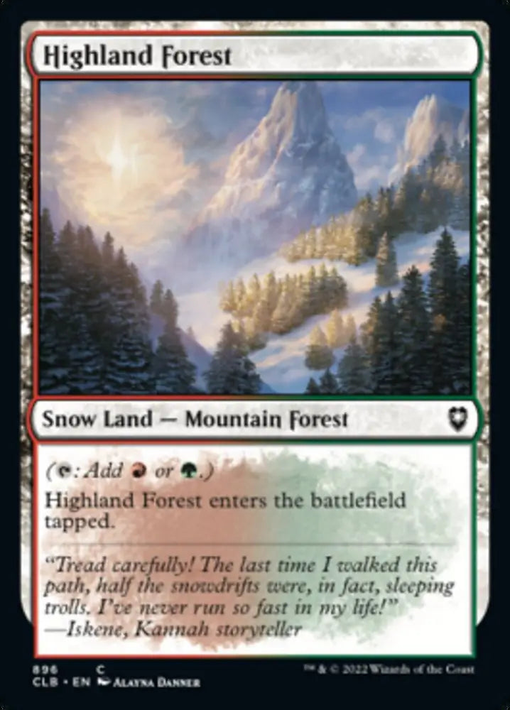 Highland Forest [Commander Legends: Battle for Baldur’s Gate] - MTG Single