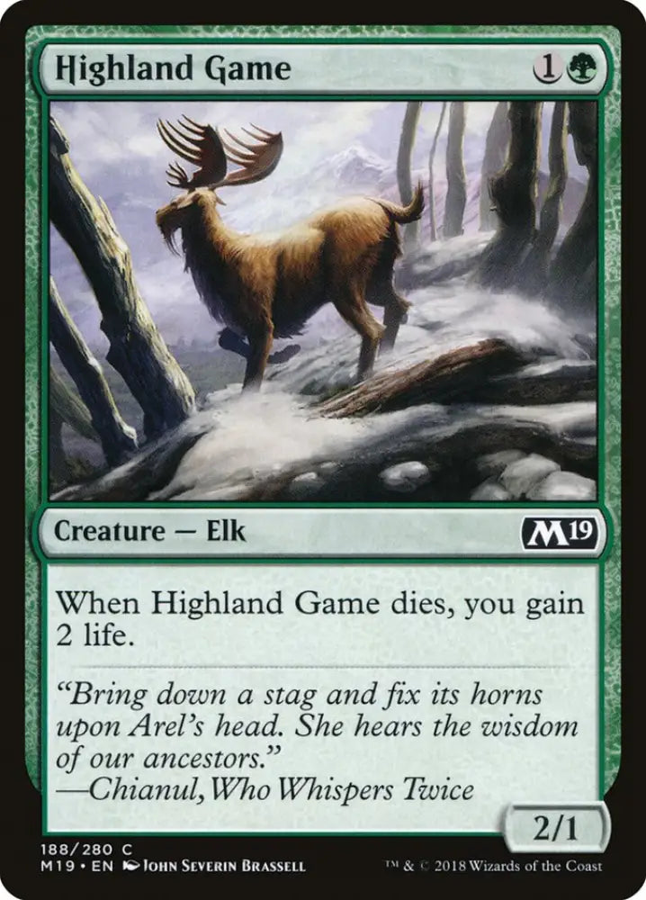 Highland Game [Core Set 2019] - MTG Single