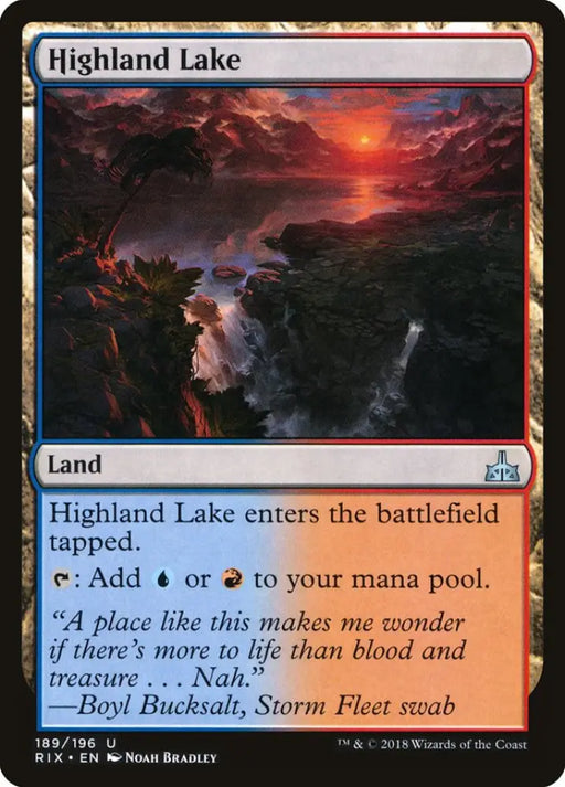 Highland Lake [Rivals of Ixalan] - MTG Single