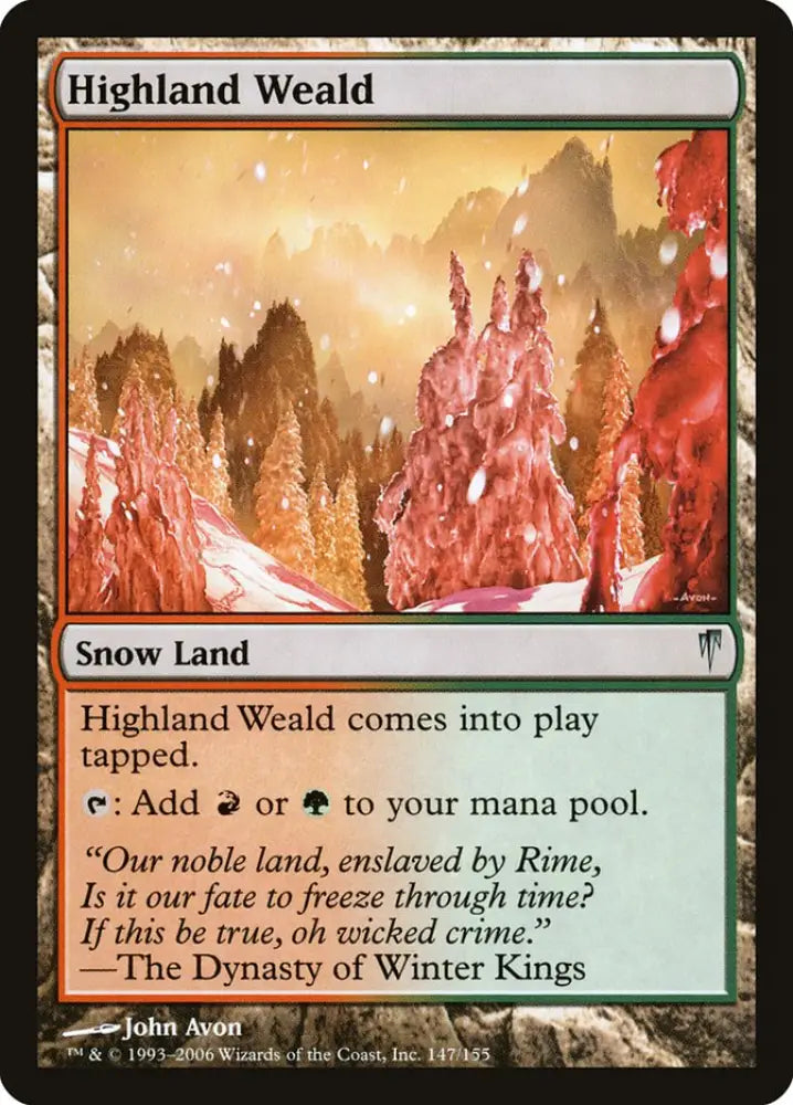 Highland Weald [Coldsnap] - MTG Single