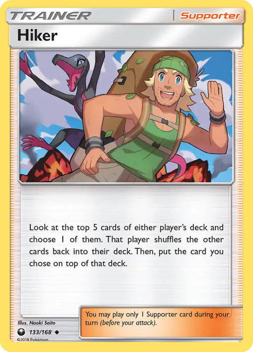 Hiker (133/168) [Sun & Moon: Celestial Storm] - Pokemon Single