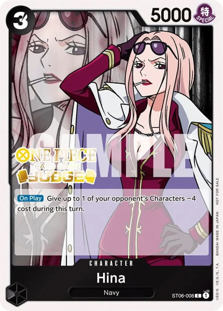 Hina (Judge Pack Vol. 3) (ST06-008) [One Piece Promotion Cards]