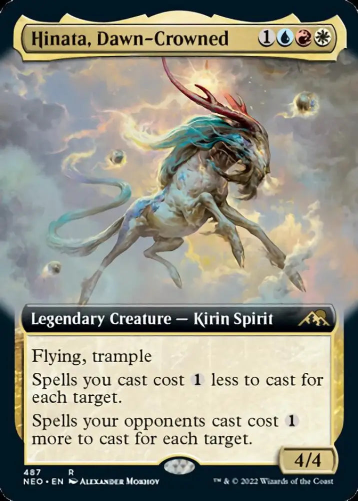 Hinata Dawn-Crowned (Extended Art) [Kamigawa: Neon Dynasty] - MTG Single