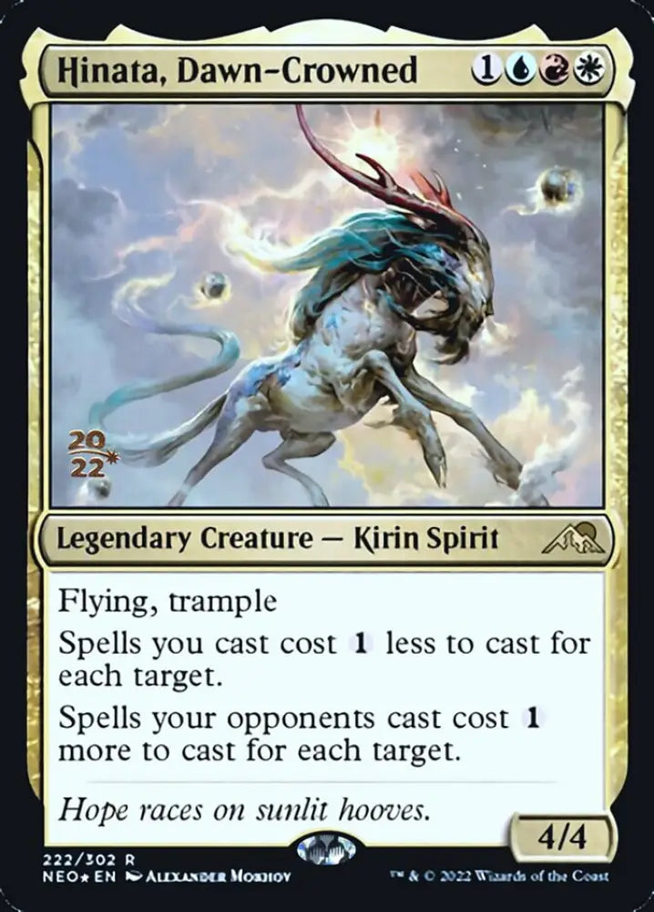 Hinata Dawn-Crowned [Kamigawa: Neon Dynasty Prerelease Promos] - MTG Single