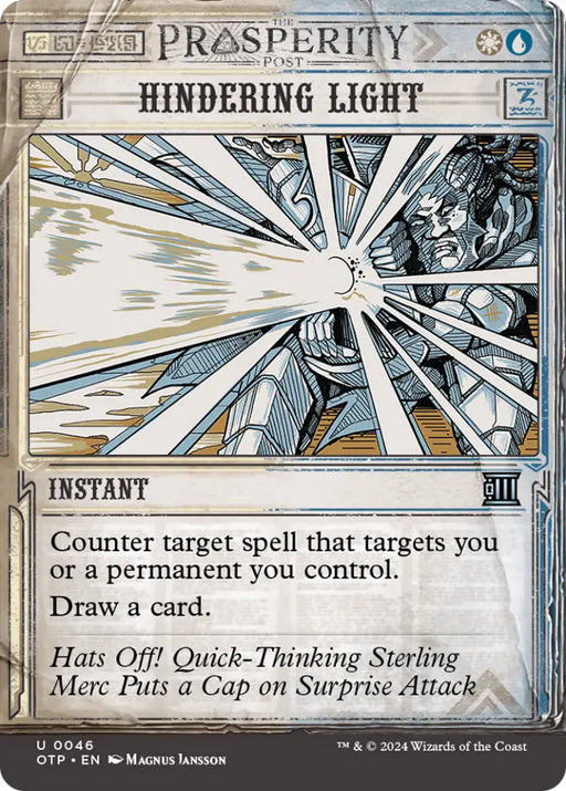 Hindering Light [Outlaws of Thunder Junction: Breaking News] - MTG Single