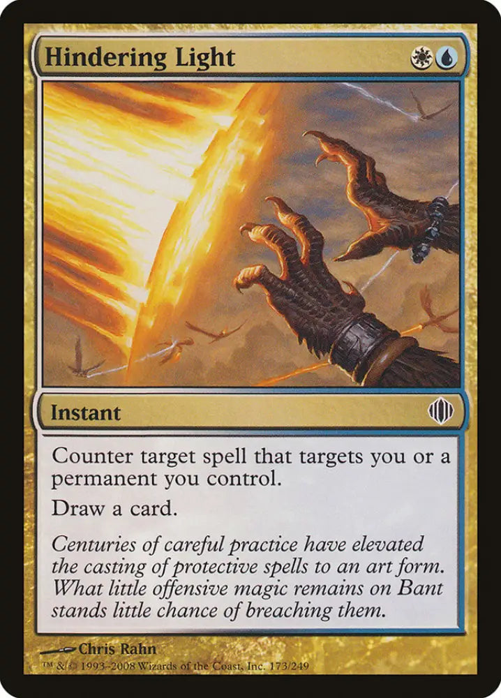 Hindering Light [Shards of Alara] - MTG Single