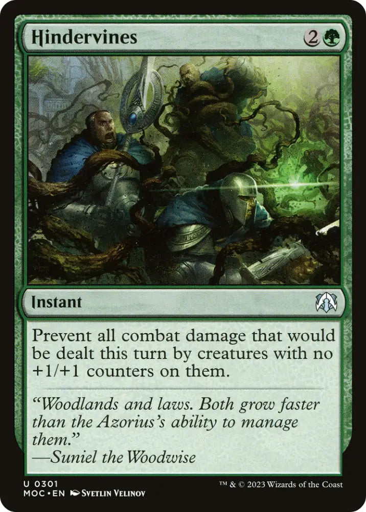 Hindervines [March of the Machine Commander] - MTG Single