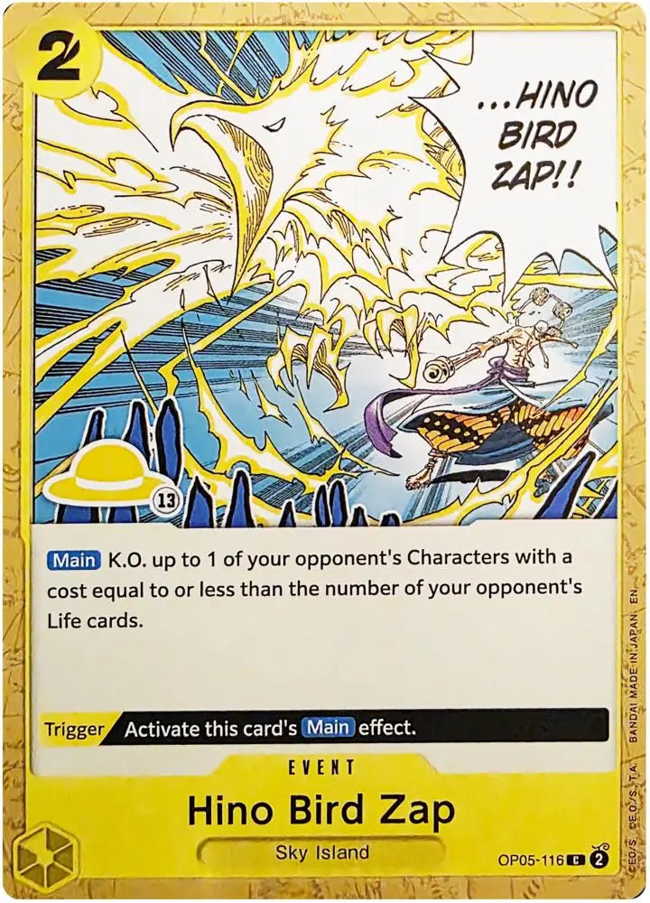 Hino Bird Zap (Luffy Deck) (OP05-116) [Set Sail Deck Set]