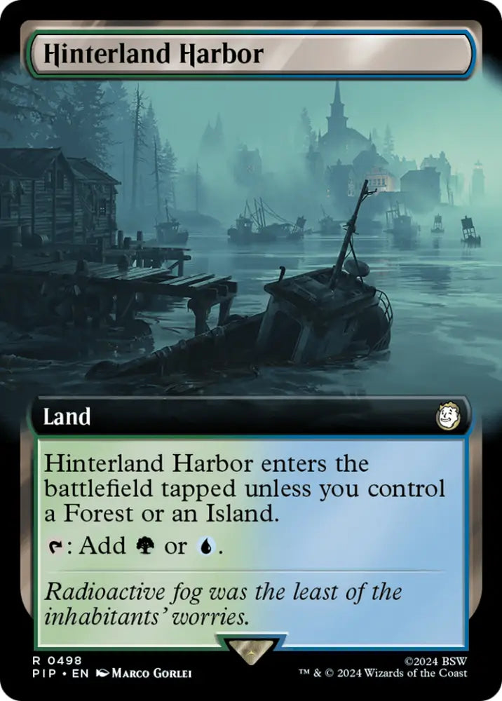 Hinterland Harbor (Extended Art) [Fallout] - MTG Single