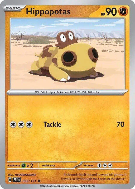 Hippopotas (052/131) [Scarlet & Violet: Prismatic Evolutions] - Pokemon Single