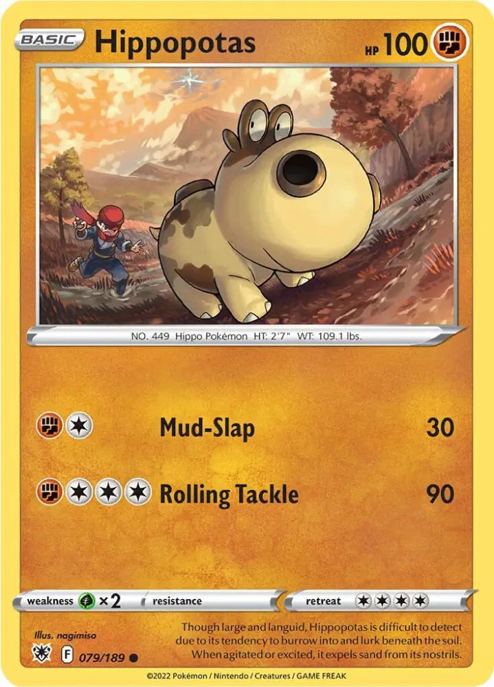 Hippopotas (079/189) [Sword & Shield: Astral Radiance] - Pokemon Single