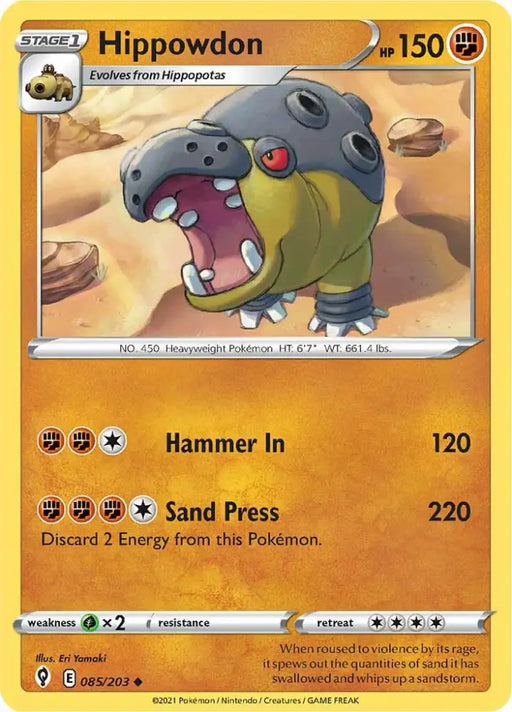 Hippowdon (085/203) [Sword & Shield: Evolving Skies] - Pokemon Single
