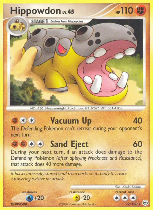 Hippowdon (29/130) [Diamond & Pearl: Base Set] - Pokemon Single
