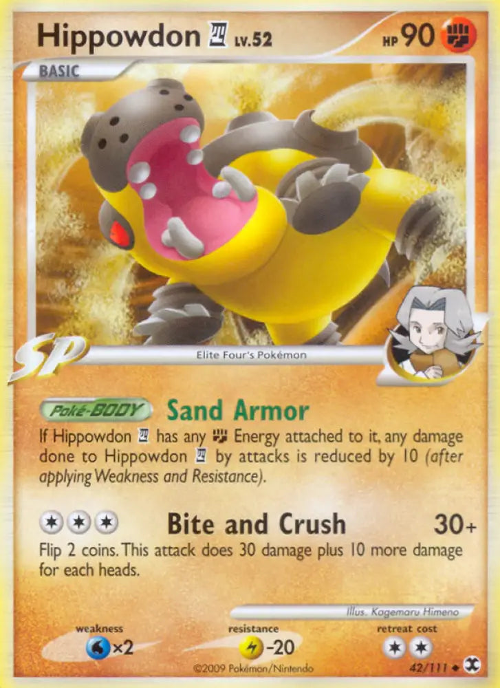 Hippowdon (42/111) [Platinum: Rising Rivals] - Pokemon Single