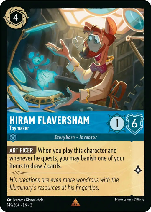 Hiram Flaversham - Toymaker (149/204) [Rise of the Floodborn] - Lorcana Single