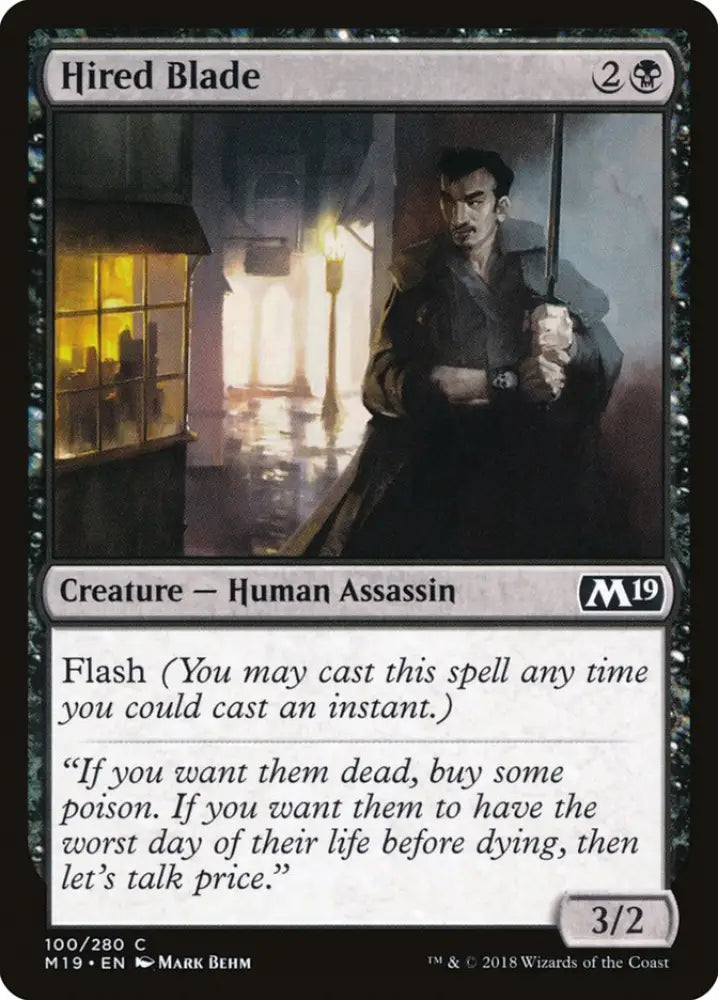 Hired Blade [Core Set 2019] - MTG Single