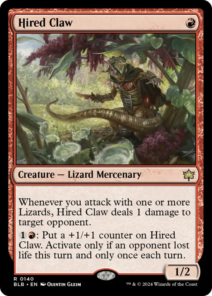 Hired Claw [Bloomburrow] - MTG Single