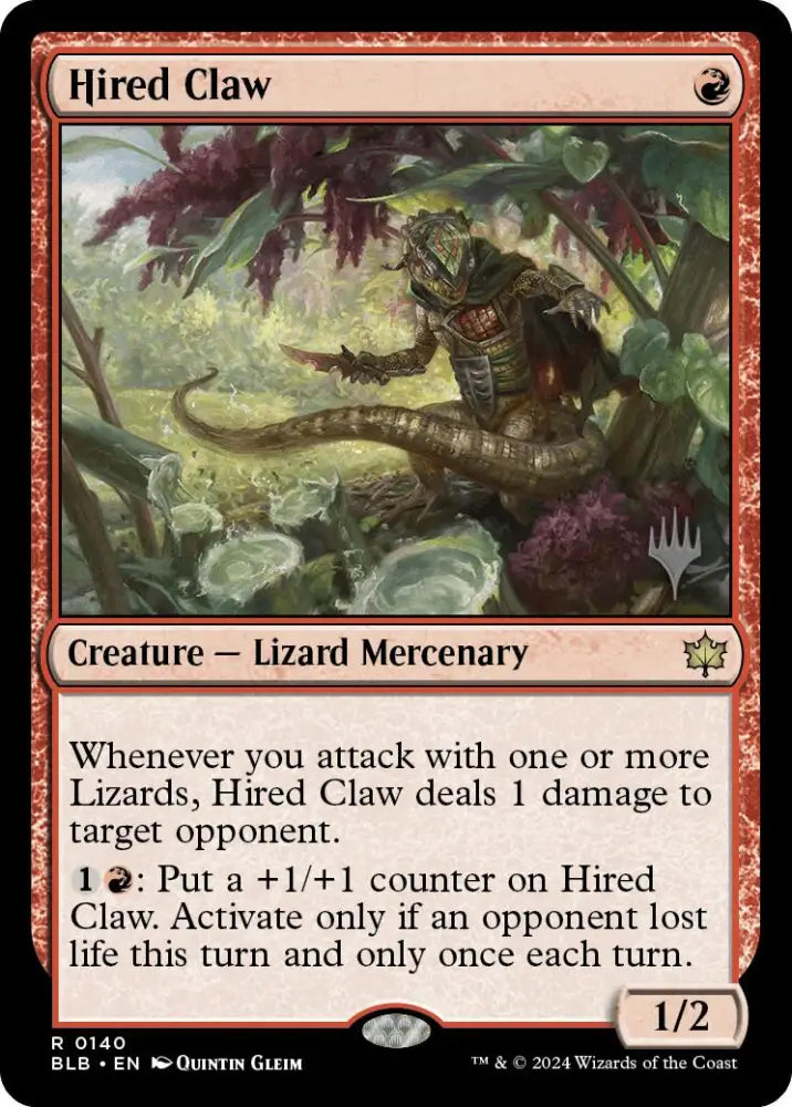 Hired Claw (Promo Pack) [Bloomburrow Promos] - MTG Single