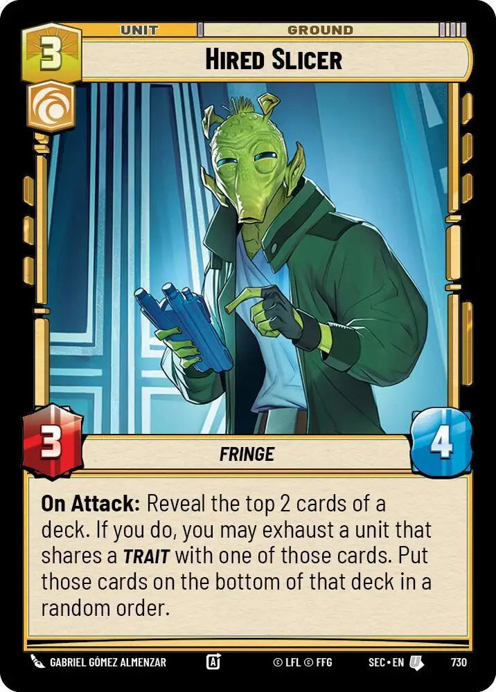 Hired Slicer (Foil) (730) [Secrets of Power]