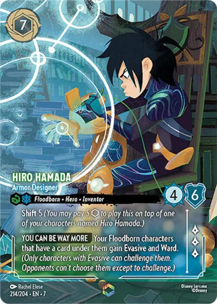 Hiro Hamada - Armor Designer (Enchanted) (214/204) [Archazia’s Island] - Lorcana Single